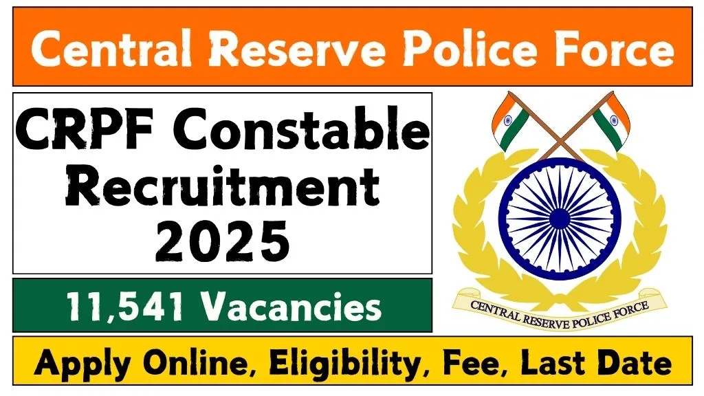 CRPF Constable Recruitment 2025